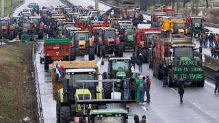 Bauernproteste in Frankreich Weiterhin Demonstrationen und Blockaden [upl. by Thomasa744]