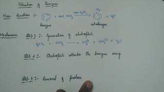 13 Nitration of Benzene  Mechanism [upl. by Reste88]