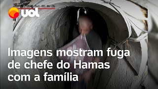 Israel divulga vídeo de líder do Hamas Yahya Sinwar em túnel horas antes de ataque de 7 de outubro [upl. by Bortman]