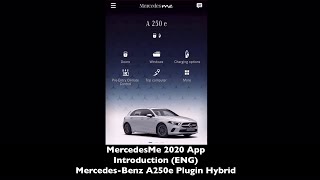 MercedesBenz A250e Plugin Hybrid  MercedesMe 2020 App  Introduction ENG [upl. by Ilysa274]