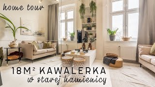 Mikrokawalerka w kamienicy  Sprytne rozwiązania do małych wnętrz  HOME TOUR [upl. by Aicatsal]