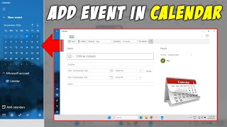 How to Add Event and Meeting in Calendar in Windows 11 [upl. by Egan]