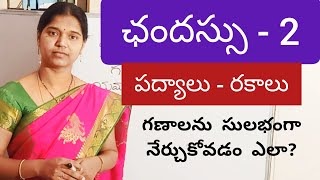 ఛందస్సు 2  Chandassu part2  Telugu grammar [upl. by Levana]