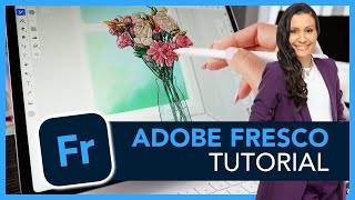 Create Beautiful Digital Drawings and Paintings  Adobe Fresco Tutorial [upl. by Ahsemo955]