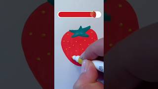 How to draw a yummy strawberry easy step by step🍓 [upl. by Drusilla571]