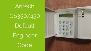 Aritech CS 350450 Default Engineer Codes [upl. by Odareg313]