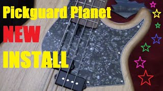 Yamaha BB Bass Mods  Pick Guard Install [upl. by Wanids]