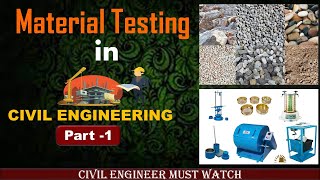 Material Testing In Civil Engineering BY CIVIL GURUJI [upl. by Jared774]