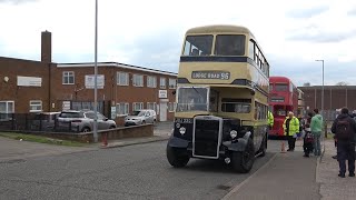 Preserved Birmingham City Transport 2222 JOJ 222 Leyland PD2 Route 57 Aldridge to Walsall [upl. by Joelly]