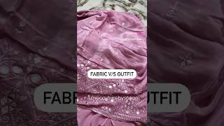 Fabric Vs Outfit  Pure Crepe Lavender Mirror Work Lehenga  LoveCoutureBySonam [upl. by Euqinamod294]