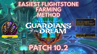 Fastest way to farm flightstones in World of Warcraft Dragonflight 102 [upl. by Eenahc]