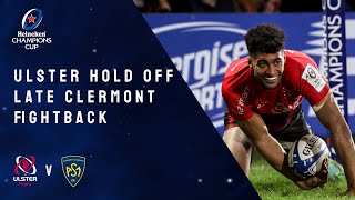 Highlights  Ulster Rugby v ASM Clermont Auvergne  Round 4 │Heineken Champions Cup Rugby 202122 [upl. by Issor]