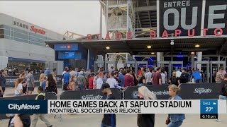 Saputo stadium opens its doors to 15000 fans [upl. by June426]