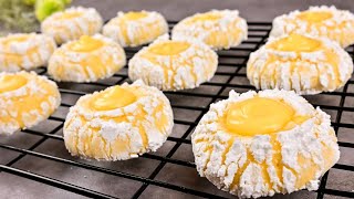 The most delicious Lemon Crinkles The BEST Lemon Cookies ever [upl. by Sibley]