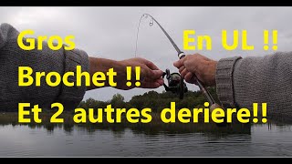 Jenchaine les brochets dont un Gros sur 40 m de dérive puis plus rien Avec Fred falcfishing [upl. by Kcirdehs]