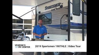 2019 KZ RV Sportsmen 190THLE  Toy Hauler Floor Plan  Veurinks RV Center [upl. by Grinnell]