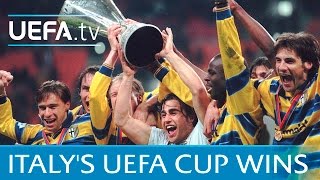 Highlights Italy’s nine UEFA Cup triumphs [upl. by Brandyn]