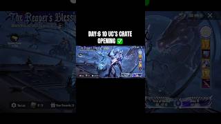 DAY6 10 UC CRATE OPENING ✅shorts bgmi pubg crateopenig [upl. by Eizle]