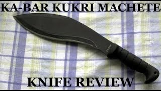 KaBar Kukri Machete Knife Review [upl. by Pitt]