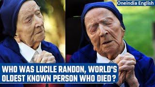 French nun Lucile Randon worlds oldest known person dies at 118  Oneindia News International [upl. by Samy]