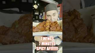 Lets eat 7 Alarm Wings Spicy Hiccups Gone Wild [upl. by Anauqahc758]