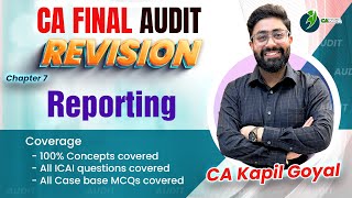 Lec 1 CA Final Audit Report SA 700 SA 701SA 705 SA 706SA 720 complete revision by CA Kapil Goyal [upl. by Tap]