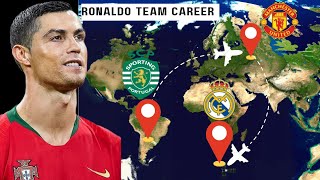 CRISTIANO RONALDO TEAM CAREER viral trending fyp [upl. by Nelg]