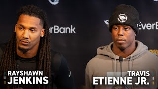 Rayshawn Jenkins amp Travis Etienne Jr Meet With the Media  Press Conference  Jacksonville Jaguars [upl. by Linad]