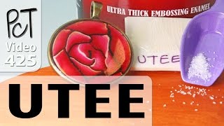 Ultra Thick Embossing Enamel UTEE on Polymer Clay [upl. by Ynar]