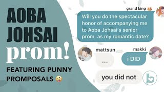 Aoba Johsai PROM IwaOi MatsuHana Prom series extra ep — Haikyuu texts [upl. by Ettolrahs]