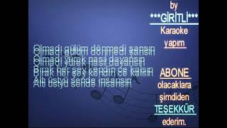 KIRAÇ  Yalan  Karaoke [upl. by Yojal470]