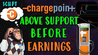 ChargePoint Stock CHPT Above Downtrending Support Before Earnings [upl. by Akerdnahs]