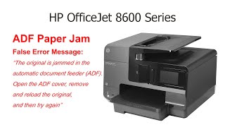 How to fix HP Printer ADF Paper Jam [upl. by Cyma]