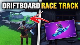 FORTNITE DRIFTBOARD RACETRACK 10 Creative Map Official driftboard track FORTNITE CREATIVE [upl. by Alakam]