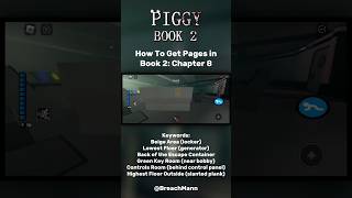 ROBLOX  How To Get PAGES in PIGGY BOOK 2  CHAPTER 8 [upl. by Rexanne858]