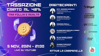 Tassazione Crypto al 42 tra follia e realtà [upl. by Cohberg]