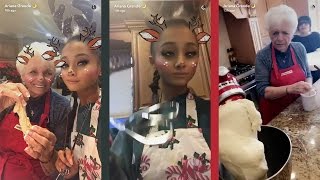 Ariana Grande cooking with her grandma for a party [upl. by Glenn]