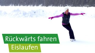 EislaufTutorial Rückwärts fahren und rückwärts Eierschneiden [upl. by Olgnaed]