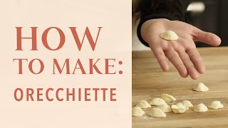 How to make orecchiette pasta [upl. by Doone]