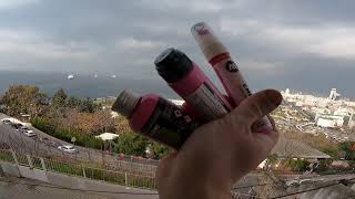 Graffiti review with Wekman Grog ink XTRA FLOW PAINT™ 100 JELLYFISH FUCHSIA [upl. by Ryder]