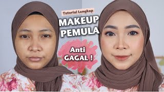 TUTORIAL STEP BY STEP LENGKAP MAKEUP PEMULA ANTI GAGAL [upl. by Aniweta]