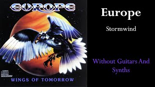 Europe  Stormwind GuitarSynth Backing Track [upl. by Jerrilee]