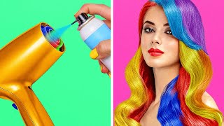 DICAS INOVADORAS DE PENTEADOS FEMININOS  Ideias Inteligentes de Cabelo e Maquiagem [upl. by Nassi154]