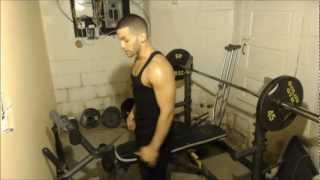 Home tricep workout dumbbells barbell [upl. by Yerfdog]