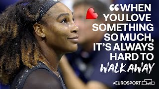 Serenas Emotional Interview After Round 1 Victory  2022 US Open  Eurosport Tennis [upl. by Atiroc]