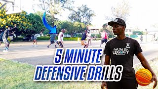 5 MIN Defense Drills  Closeouts Defensive Slides [upl. by Tomasz275]