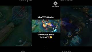 Miya 3773 Matches  ML Season 34 mobilelegends shortgamehighlights [upl. by Gerbold]