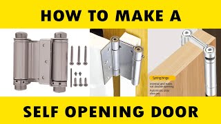 How To install Spring Hinges for Self Closing Door  Guia Mundi [upl. by Silvers]