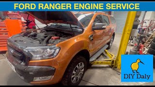 Ford Ranger Wildtrak Engine service procedure 32 TDCI [upl. by Eillom883]