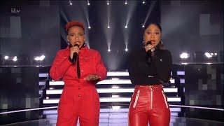 Aaliyah amp Acacia Live SemiFinals Night 1 Full Clip S15E25 The X Factor UK 2018 [upl. by Onitnatsnoc503]